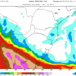 **ALERTA** Bloqueio trará chuva volumosa no Uruguai