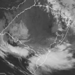 Centro de baixa pressão traz chuva volumosa no Leste gaúcho