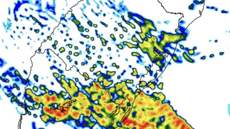 Chuva retorna ao Rio Grande do Sul nesta segunda-feira