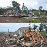Tornado é a provável causa da destruição da reserva em Redentora