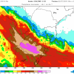 Metade da chuva média do inverno todo em cinco dias