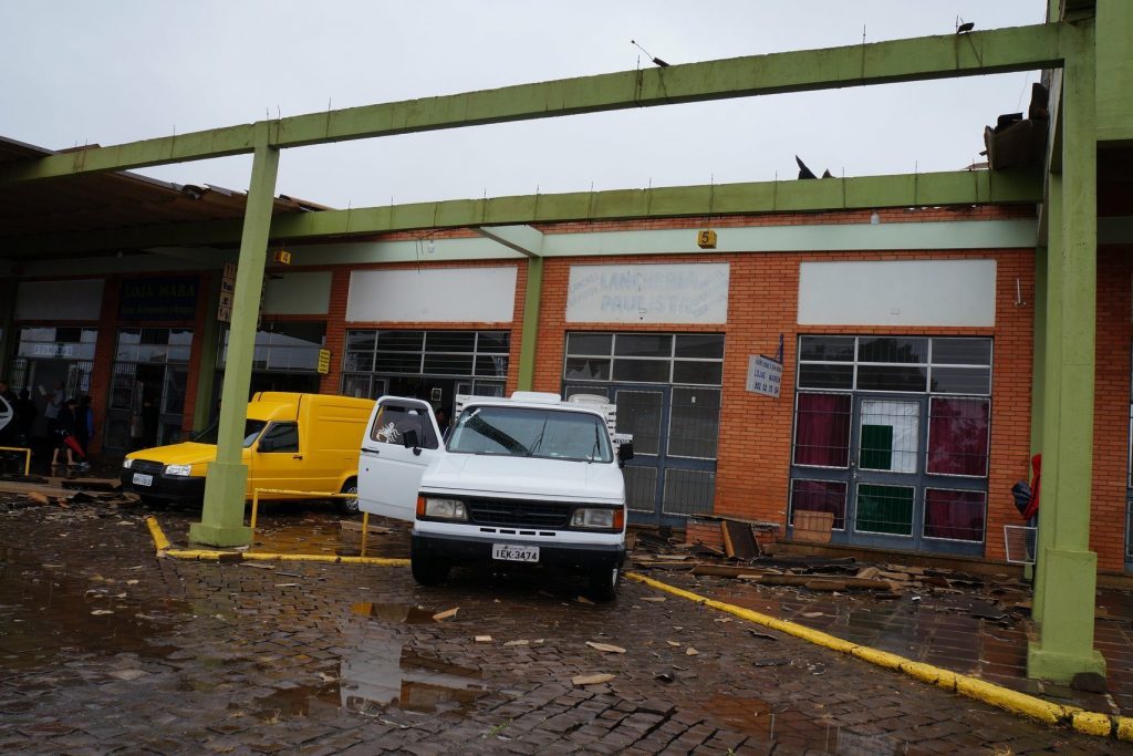 Vento fez estragos em cidade dos Campos de Cima da Serra