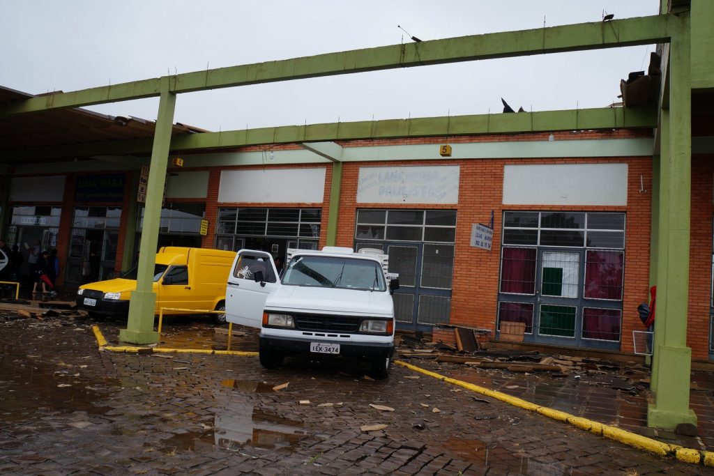 Vento fez estragos em cidade dos Campos de Cima da Serra