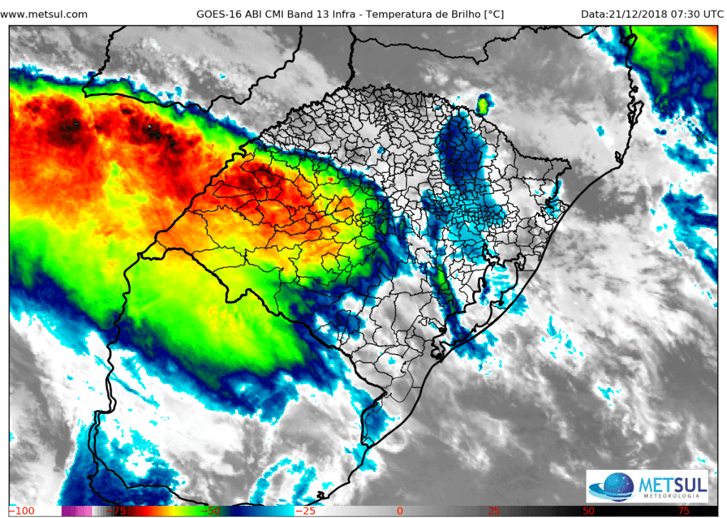 Chuva já alcança 250 mm no Oeste do Rio Grande do Sul