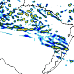 Frente fria traz chuva irregular, vento e queda de temperatura