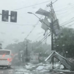 Violento temporal com vendaval faz estragos em Foz do Iguaçu