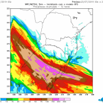 Veja a última projeção de chuva