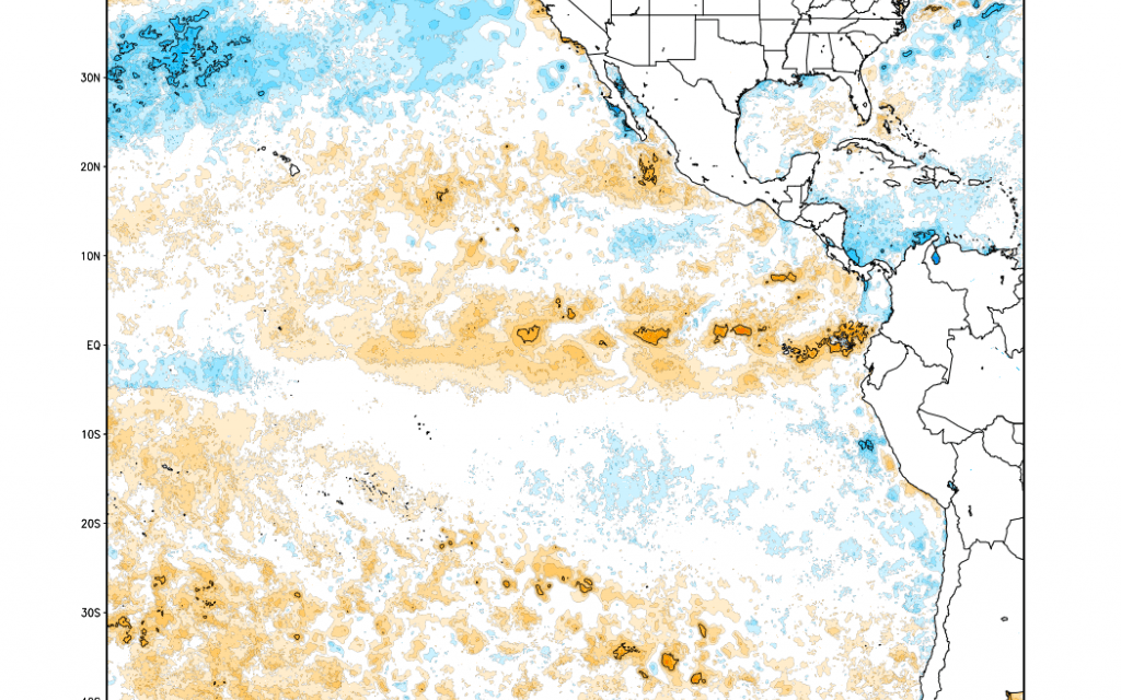 A crescente perspectiva de El Niño