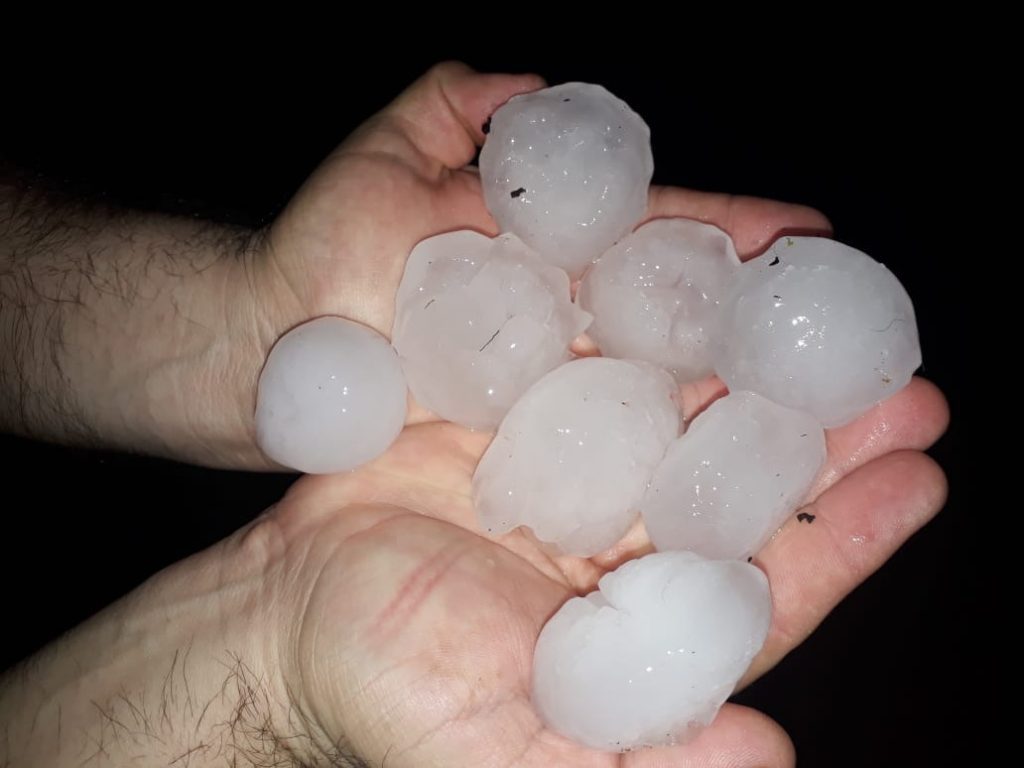 Granizo destrutivo no Noroeste gaúcho