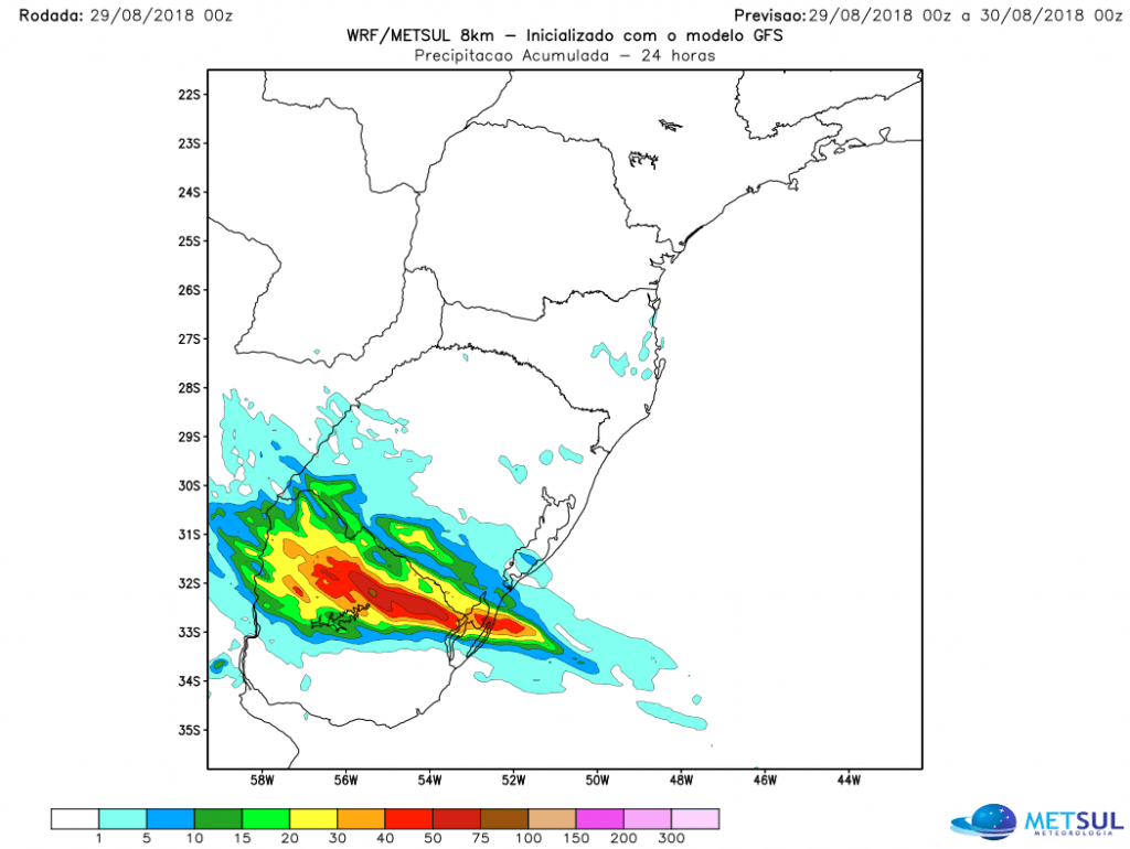 Muita chuva esperada no Sul gaúcho Muita chuva esperada no Sul gaúcho