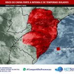 ***ALERTA*** Chuva forte e volumosa no Sul do Brasil
