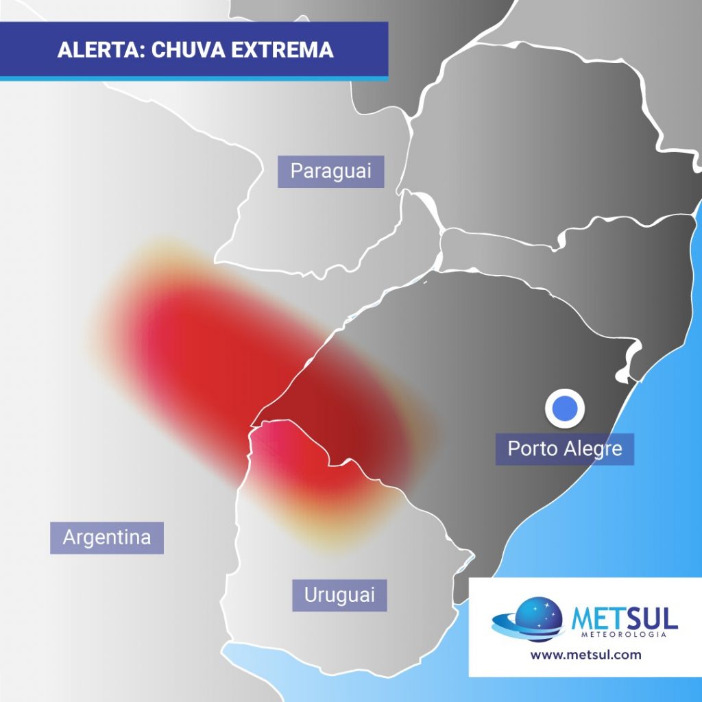 ***ALERTA*** Chuva intensa e temporais no Rio Grande do Sul