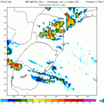 Frente fria traz chuva e temporais para o Sul do Brasil neste domingo