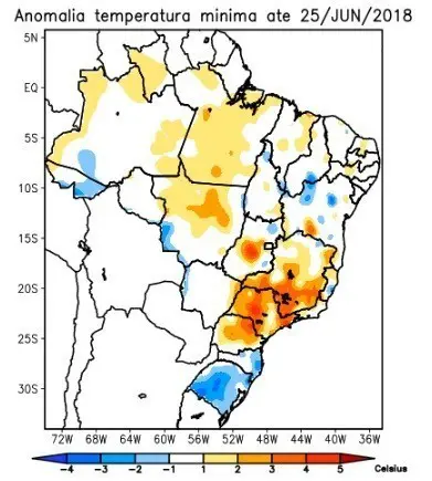 Junho provavelmente o mais frio de 2018 no RS pode ter chuva nos próximos dias