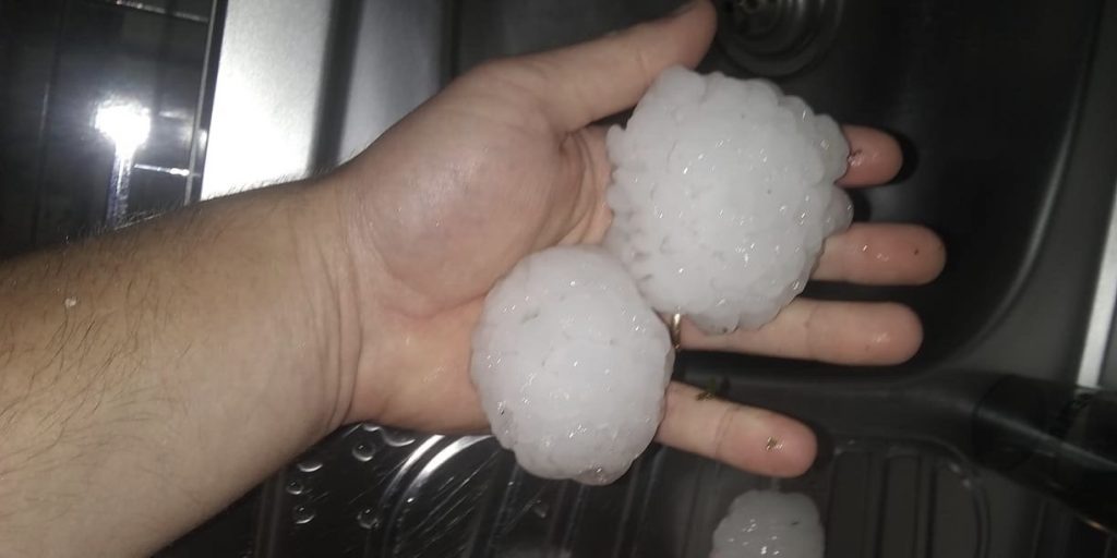 Granizo é o grande risco neste episódio de instabilidade