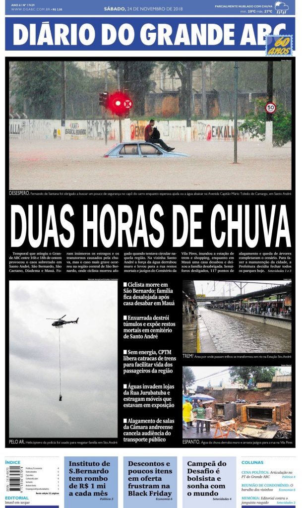 Muita chuva no Mato Grosso