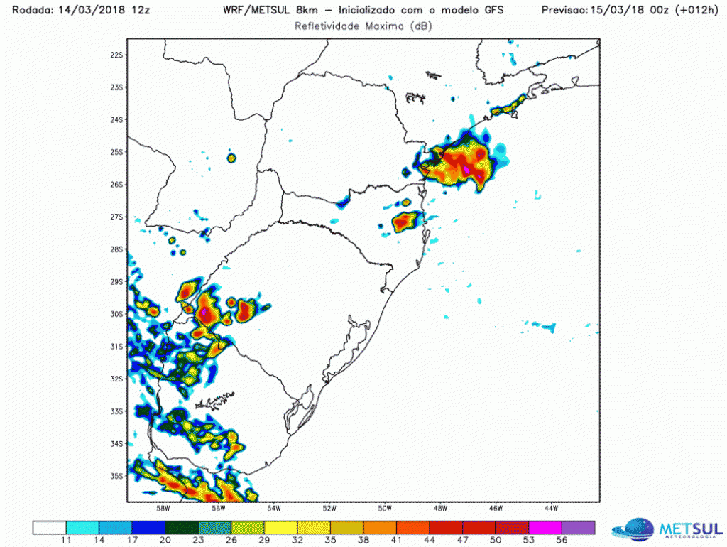 ***ALERTA*** Noite e madrugada de tempo severo no Rio Grande do Sul