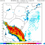 Sol e forte calor precedem tempestades