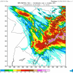 Mantém-se o aviso de chuva volumosa para parte do Sul
