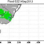 Chuva intensa atinge o Uruguai e avança para a fronteira gaúcha