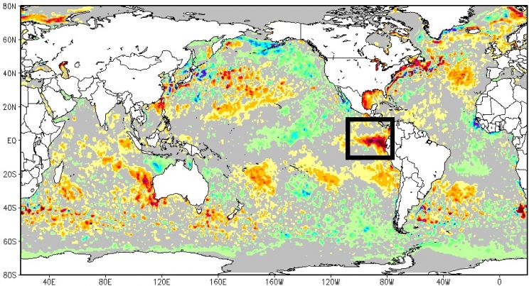 Pacífico Leste tem maior aquecimento desde “Super El Niño”
