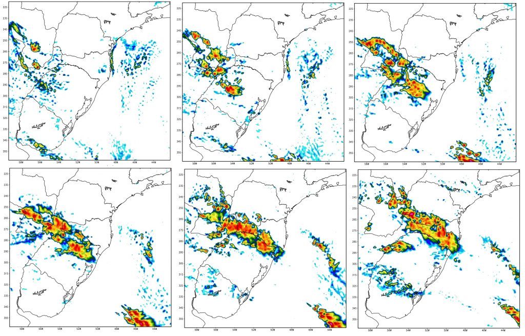 Chuva retorna aos estados do Sul antes de um novo pulso de ar frio