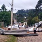 Frente fria trouxe fortes vendavais no Norte gaúcho