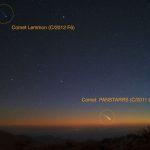 Cometas C/2012 F6 Lemmon e C/2011 L4 Pan-STARRS no céu do Rio Grande do Sul