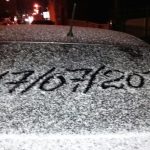 Neve mais ampla e em pequena quantidade
