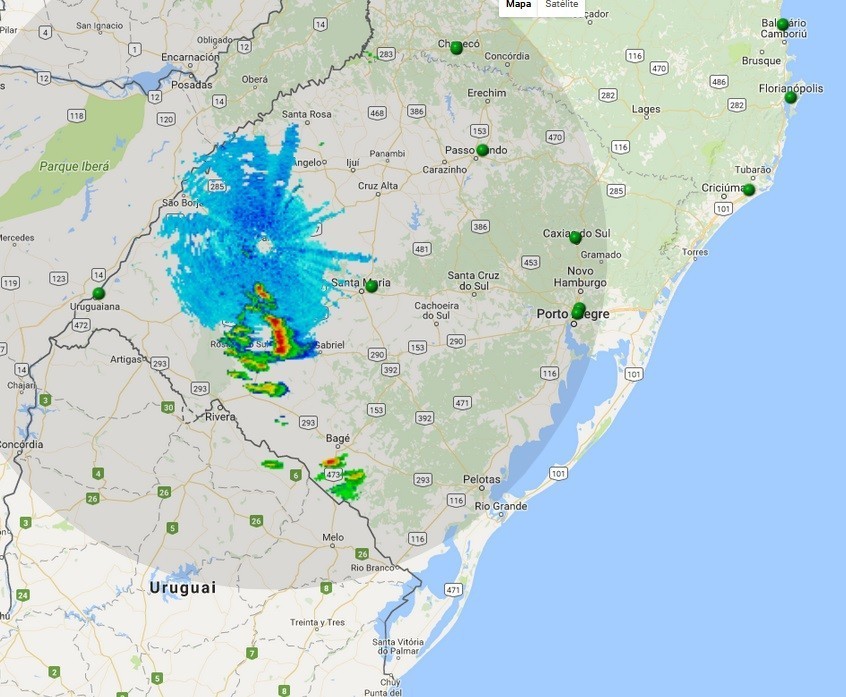 Sexta-feira tem chuva e risco de temporais isolados no Rio Grande do Sul