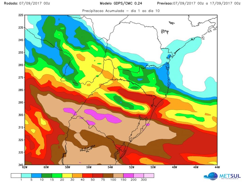 #Agro Tendência da chuva