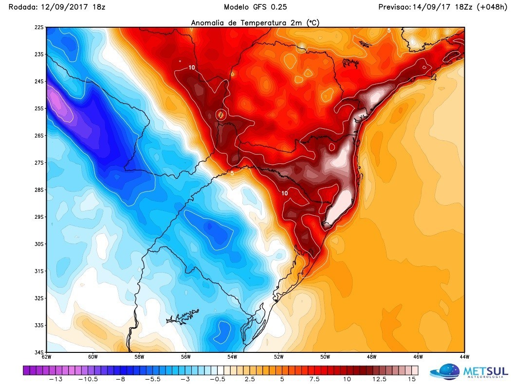 Advertência de calor muito intenso e forte vento Norte