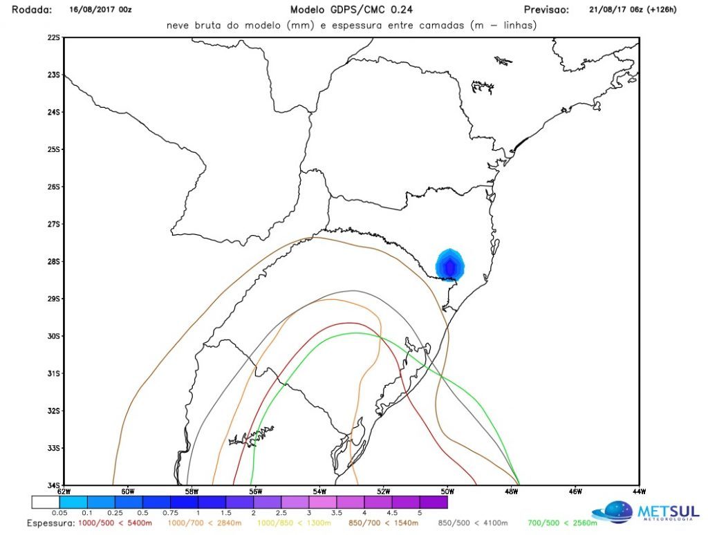 Pode nevar semana que vem?