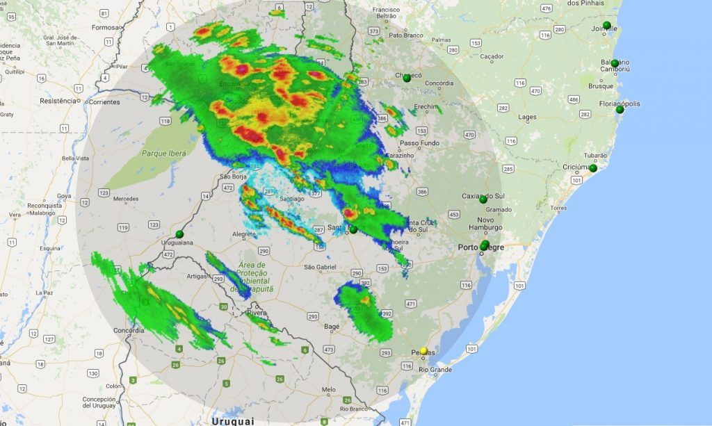 Temporais no Sul do Brasil