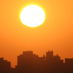 Cerração, sol e agradável