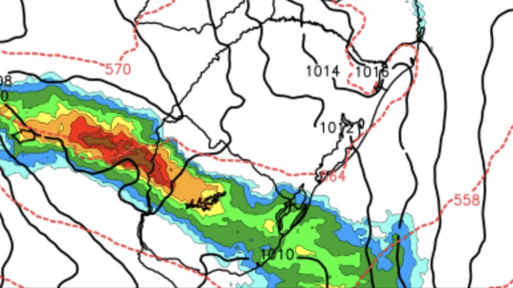 Fortes tempestades na Argentina e Uruguai nas próximas horas