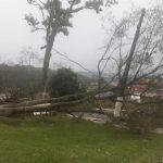 Granizo, vendavais e um downburst voltaram a fazer estragos