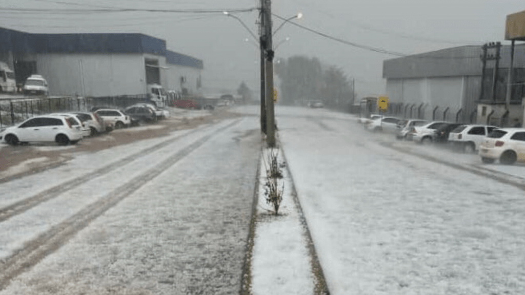 Granizo fez estragos no interior do Rio Grande do Sul