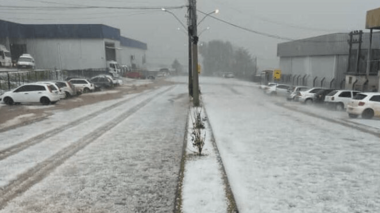 Granizo fez estragos no interior do Rio Grande do Sul