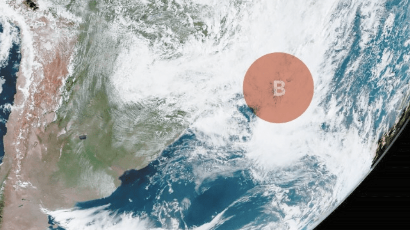 Tempestade subtropical Kurumí se forma na costa do Brasil