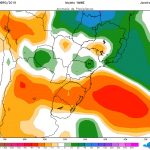 Mapas de chuva para o Centro-Sul do Brasil de janeiro a março