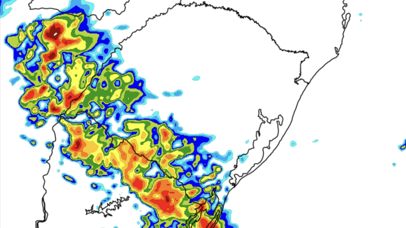 Chuva ingressa nesta sexta pelo Oeste e o Sul gaúcho