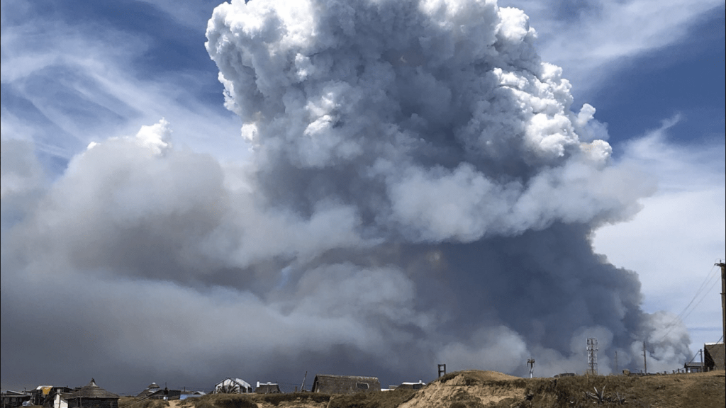 Fogo no Uruguai e Rio Grande do Sul com calor e ar seco