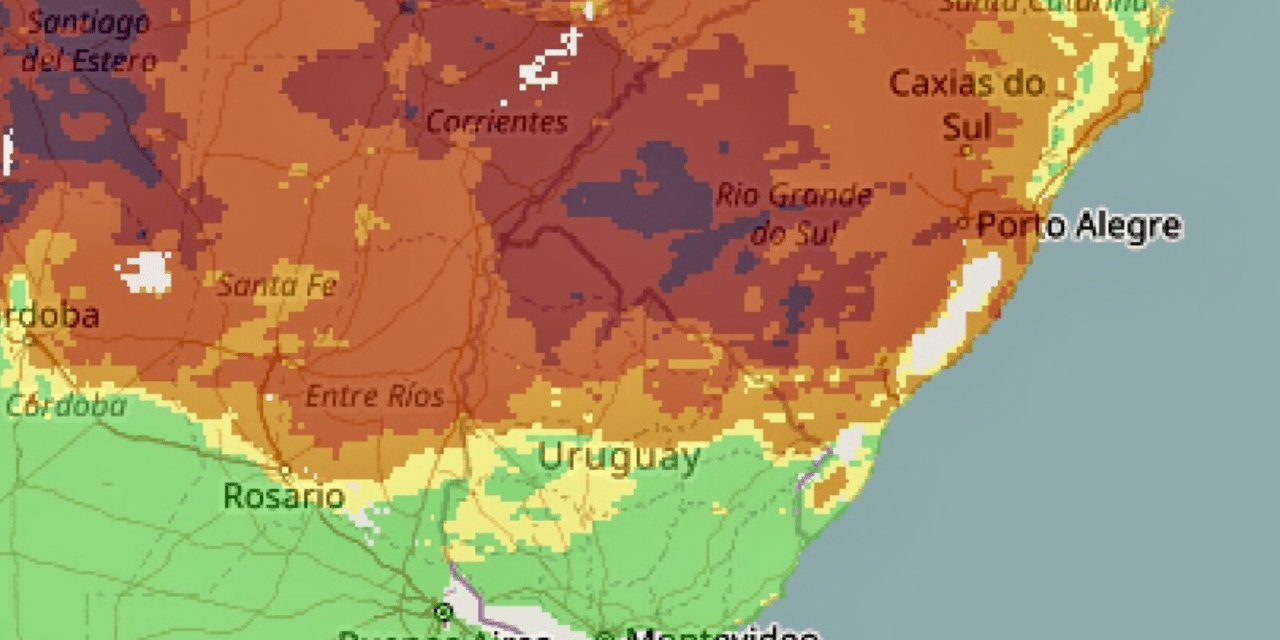 Rio Grande do Sul terá risco extremo de fogo semana que vem