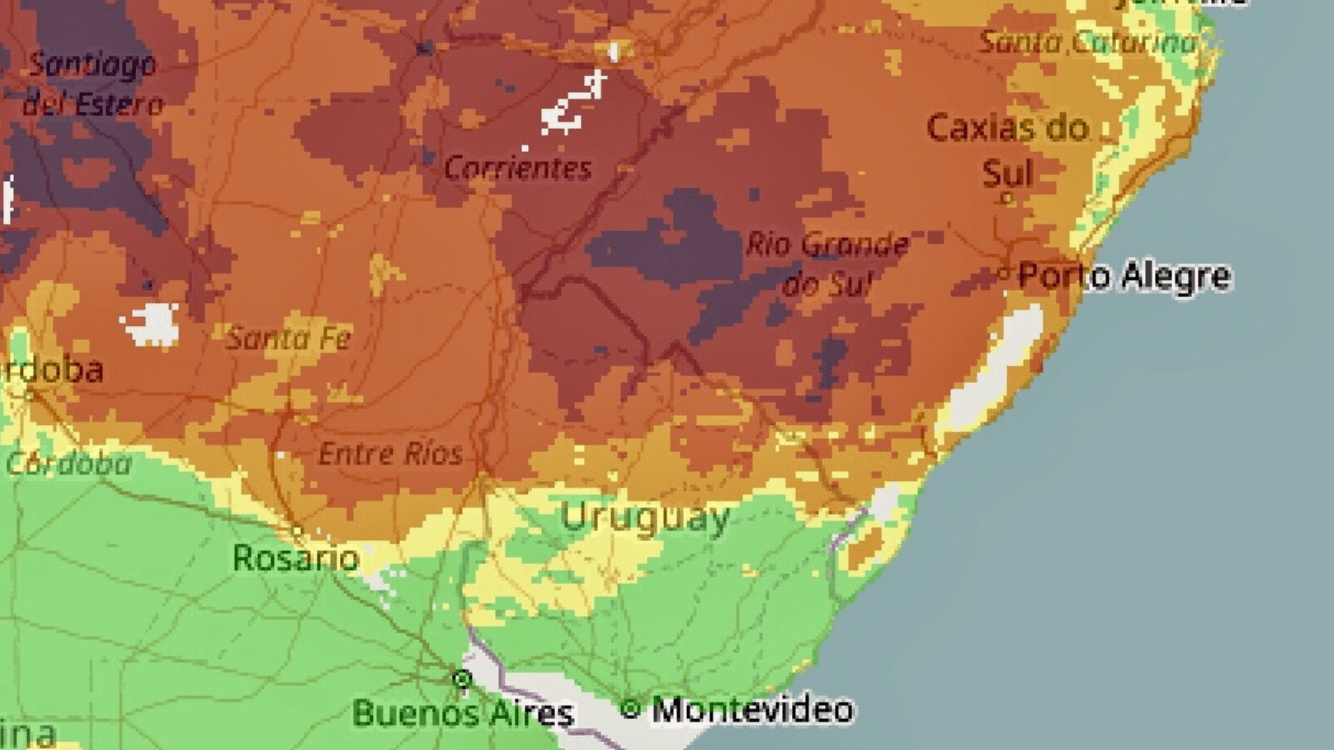Rio Grande do Sul terá risco extremo de fogo semana que vem