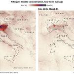 Coronavírus – Crise derruba poluição no Norte da Itália