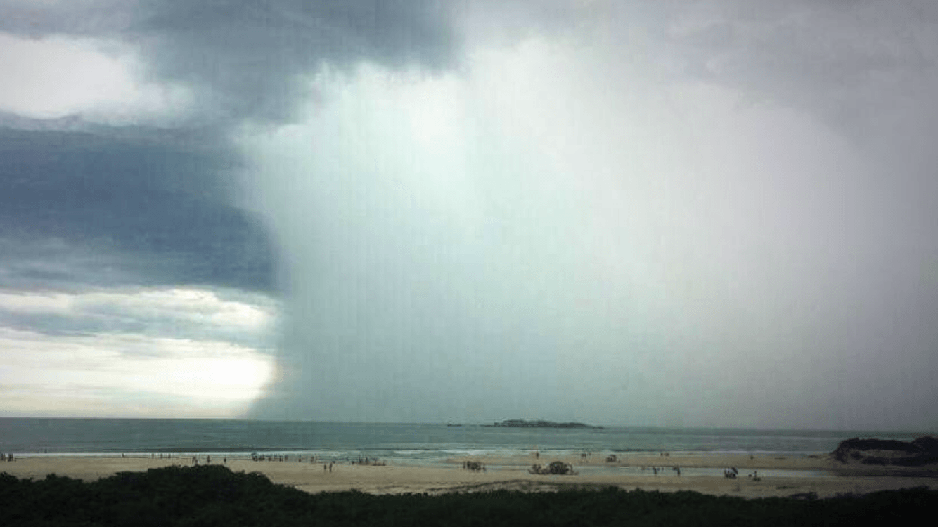 Chuva volumosa no Leste Catarinense por baixa pressão