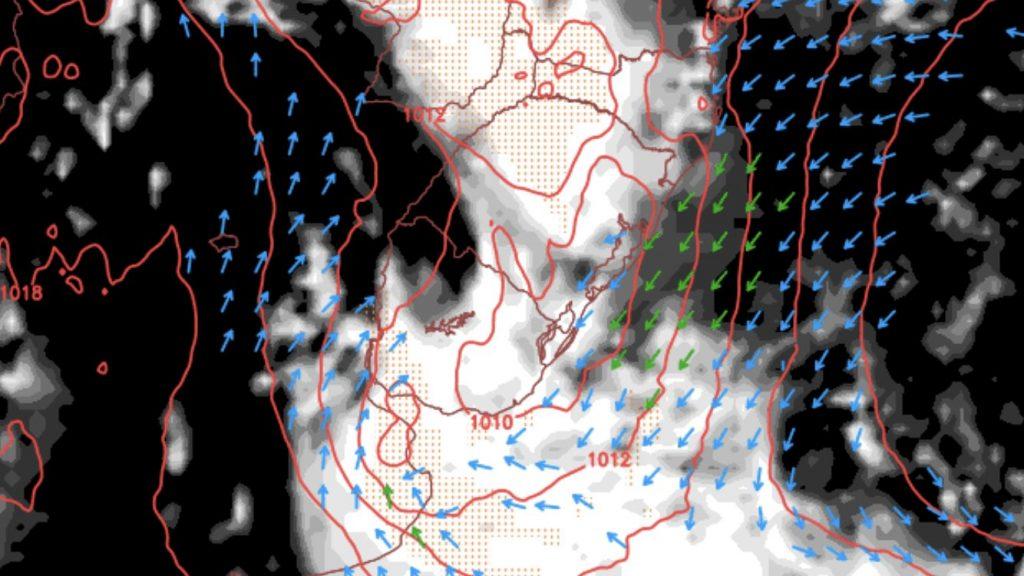 Frente fria vai trazer chuva neste começo de semana