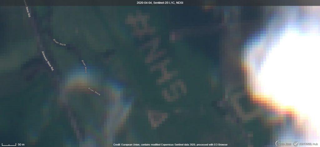 Homenagem aos profissionais de saúde vista do espaço