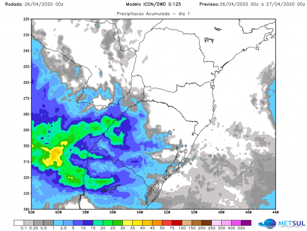 Chuva está de volta ao Rio Grande do Sul